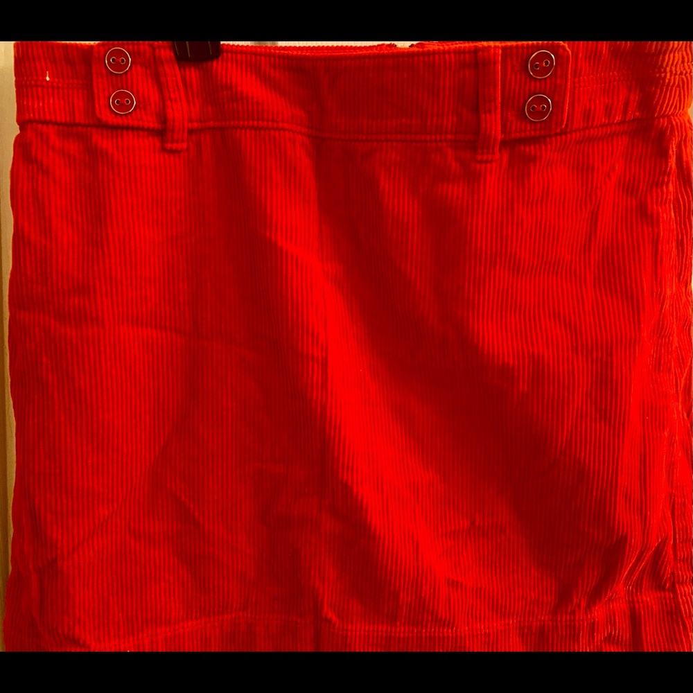 Women’s orange corduroy Skirt